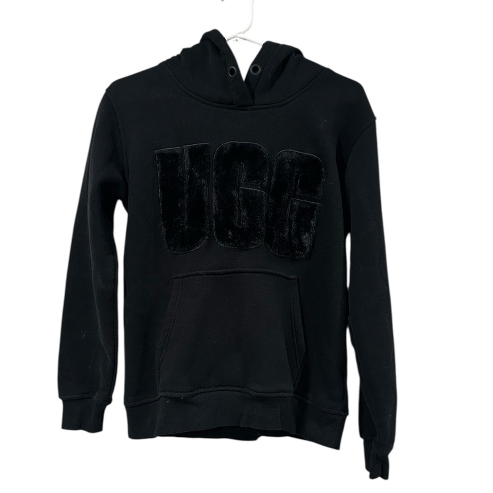 UGG Fuzzy Logo Hoodie for Women Size Small - Picture 2 of 6